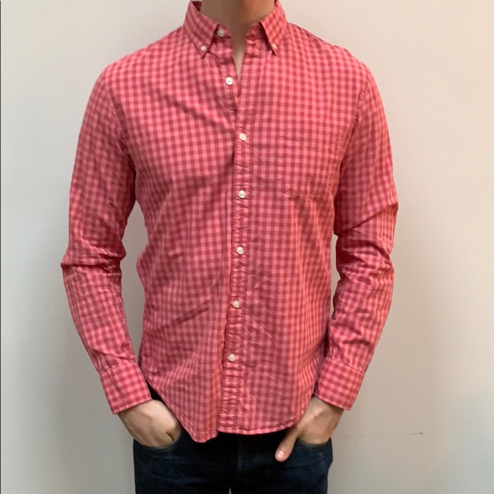 Long sleeve, slim fit plaid shirt from Bonobos
